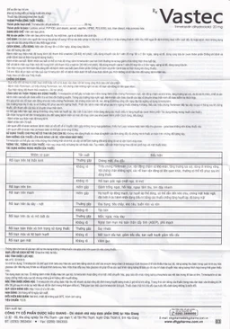 Thuốc Vastec DHG điều trị đau thắt ngực ổn định (2 vỉ x 30 viên)