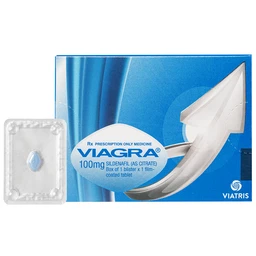 Thuốc Viagra 100mg Viatris điều trị rối loạn cương dương (1 vỉ x 1 viên)