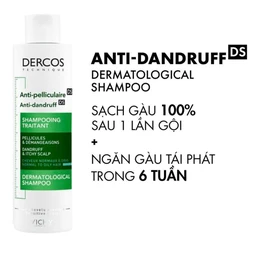 Dầu gội sạch gàu cho da đầu dầu Vichy Dercos Technique Anti Dandruff 200ml
