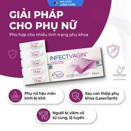 Viên đặt âm đạo Infectvagin hỗ trợ điều trị viêm cổ tử cung, teo niêm mạc âm đạo (2 vỉ x 5 viên) 4