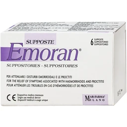 Viên đặt hậu môn Emoran Italy hỗ trợ điều trị trĩ và viêm trực tràng (1 vỉ x 6 viên) 2