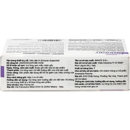 Viên đặt hậu môn Emoran Italy hỗ trợ điều trị trĩ và viêm trực tràng (1 vỉ x 6 viên) 4