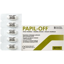 Viên đặt phụ khoa Papil-Off phòng ngừa và hỗ trợ điều trị tổn thương do virus HPV (2 vỉ x 5 viên) 1