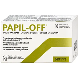 Viên đặt phụ khoa Papil-Off phòng ngừa và hỗ trợ điều trị tổn thương do virus HPV (2 vỉ x 5 viên) 2