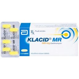 Viên nén Klacid MR 500mg Abbott điều trị nhiễm trùng đường hô hấp (1 vỉ x 5 viên) 1