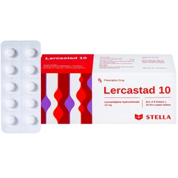 Viên nén Lercastad 10 Stella điều trị tăng huyết áp nguyên phát từ nhẹ đến trung bình (6 vỉ x 10 viên) 1