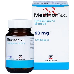 Viên nén Mestinon S.C. 60mg Menarini điều trị nhược cơ,  tắc ruột do liệt ruột và bí tiểu sau phẫu thuật (150 viên) 1