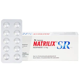 Viên nén Natrilix SR Servier điều trị tăng huyết áp nguyên phát (3 vỉ x 10 viên) 1