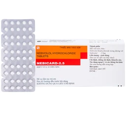 Viên nén Nebicard 2.5 Torrent điều trị tăng huyết áp (5 vỉ x 10 viên) 1