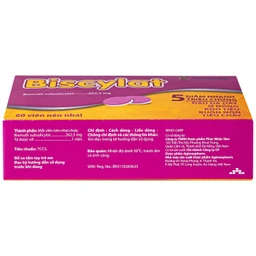 Viên nhai Biscylat 262.5mg Agimexpharm giảm triệu chứng ợ nóng, đau dạ dày, điều trị tiêu chảy (5 vỉ x 12 viên) 3