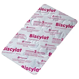 Viên nhai Biscylat 262.5mg Agimexpharm giảm triệu chứng ợ nóng, đau dạ dày, điều trị tiêu chảy (5 vỉ x 12 viên) 7
