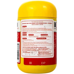 Viên nhai bổ sung sắt và Vitamin C cho bé Nature's Way Kids Smart Vita Gummies Iron + Vitamin C (Hộp 60 viên)