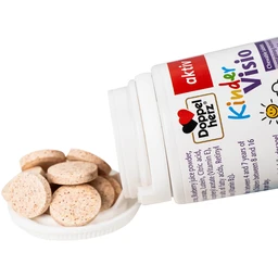 Viên nhai giúp mắt khỏe mạnh và tăng cường thị lực cho bé Doppelherz Aktiv Kinder Visio 60v