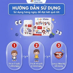 Viên nhai giúp mắt khỏe mạnh và tăng cường thị lực cho bé Doppelherz Aktiv Kinder Visio 60v 6