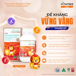 Viên nhai hỗ trợ tăng cường sức đề kháng cho trẻ Vitatree Kids Immunity Support (Hộp 60 viên) 2