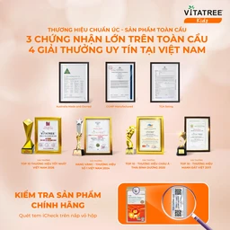Viên nhai hỗ trợ tăng cường sức đề kháng cho trẻ Vitatree Kids Immunity Support (Hộp 60 viên) 6