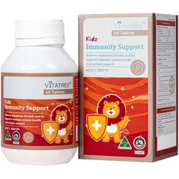 Viên nhai hỗ trợ tăng cường sức đề kháng cho trẻ Vitatree Kids Immunity Support (Hộp 60 viên)