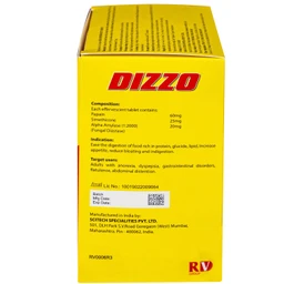Viên sủi hỗ trợ tiêu hóa Dizzo Rv (12 vỉ x 4 viên) 10