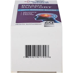 Viên uống bổ não, hỗ trợ cải thiện suy giảm trí nhớ Brain Support Pharma World (60 viên)