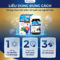 Viên uống tăng cường tuần hoàn não, giảm rối loạn tiền đình Bổ Não Ích Trí Gold (60 viên) 5