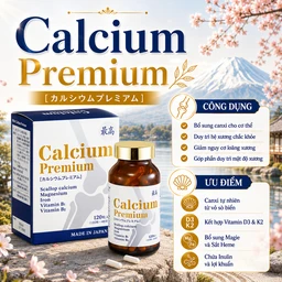 Viên bổ sung canxi, khoáng chất giảm nguy cơ loãng xương Calcium Premium JpanWell (120 viên) 4