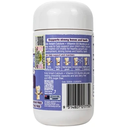 Viên uống bổ sung canxi và vitamin D3 giúp xương và răng chắc khỏe Nature's Way Kids Smart Bursts Calcium + Vitamin D3 (Hộp 50 viên)