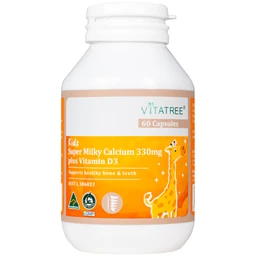 Viên uống bổ sung canxi, Vitamin D3, giúp xương răng chắc khoẻ Vitatree Kids Super Milky Calcium 330mg plus Vitamin D3 (Hộp 60 viên) 10