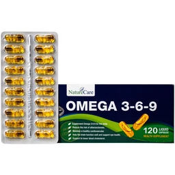 Viên uống bổ sung Omega 3-6-9, tốt cho tim mạch, não và mắt, giảm nguy cơ xơ vữa động mạch Omega 3-6-9 NatureCare (6 vỉ x 20 viên)