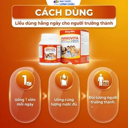 Viên uống bổ sung vitamin và khoáng chất cho cơ thể, tăng sức khỏe Immuvita Easylife (100 viên) 4