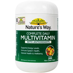 Viên uống bổ sung Vitamin và khoáng chất, giúp tăng đề kháng Nature's Way Complete Daily Multivitamin(Hộp 200 viên)