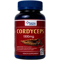 Viên uống Đông Trùng Hạ Thảo giúp tăng cường sức khỏe Cordyceps 1500mg Pharma World (60 viên)