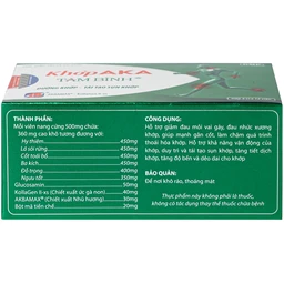 Viên uống dưỡng khớp, tái tạo sụn khớp AKA Tâm Bình (5 vỉ x 12 viên) 9