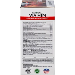 Viên uống giúp tăng cường sinh lực và khả năng sinh lý nam Via Him Lab Well (30 viên)