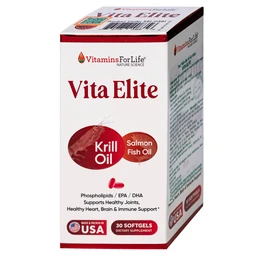 Viên uống hỗ trợ cải thiện trí nhớ, hỗ trợ giảm nguy cơ xơ vữa mạch Vita Elite Vitamins For Life (Hộp 30 viên) 9