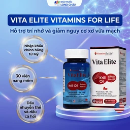 Viên uống hỗ trợ cải thiện trí nhớ, hỗ trợ giảm nguy cơ xơ vữa mạch Vita Elite Vitamins For Life (Hộp 30 viên) 2