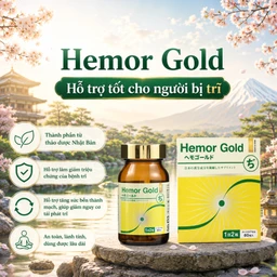 Viên uống hỗ trợ tốt cho người bị trĩ Hemor Gold Jpanwell (60 viên) 2