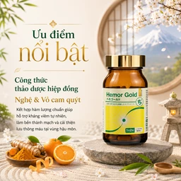 Viên uống hỗ trợ tốt cho người bị trĩ Hemor Gold Jpanwell (60 viên) 3