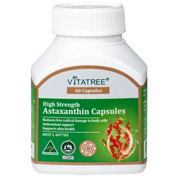 Viên uống hỗ trợ chống oxy hoá, hỗ trợ sức khoẻ da, tăng cường sức đề kháng Vitatree High Strength Astaxanthin (Hộp 60 viên) 2