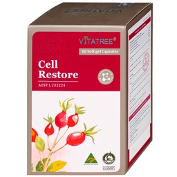 Viên uống hỗ trợ chống oxy hoá, hỗ trợ duy trì sức khoẻ, tốt cho mắt Vitatree Cell Restore (Hộp 60 viên) 9
