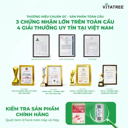 Viên uống hỗ trợ chống oxy hoá, hỗ trợ duy trì sức khoẻ, tốt cho mắt Vitatree Cell Restore (Hộp 60 viên) 6