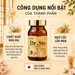 Viên uống hỗ trợ tiêu hóa, giảm đầy bụng, khó tiêu Dr.Sto Jpanwell (60 viên) 5
