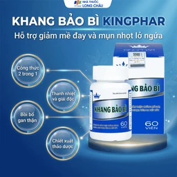 Viên uống hỗ trợ giảm mụn nhọt, da khô, nứt nẻ, lở ngứa của bệnh vảy nến Khang Bảo Bì Kingphar (60 viên) 2