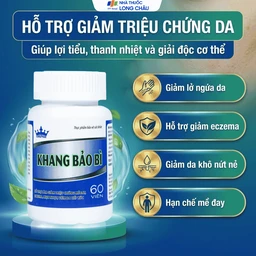 Viên uống hỗ trợ giảm mụn nhọt, da khô, nứt nẻ, lở ngứa của bệnh vảy nến Khang Bảo Bì Kingphar (60 viên) 3