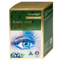 Viên uống hỗ trợ duy trì sức khoẻ của mắt và tăng cường thị lực Vitatree Bilberry 10000 (Hộp 60 viên) 2
