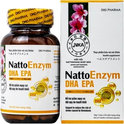 Viên uống hỗ trợ giảm nguy cơ đột quỵ do huyết khối Nattoenzym dha epa DHG (60 viên) 1