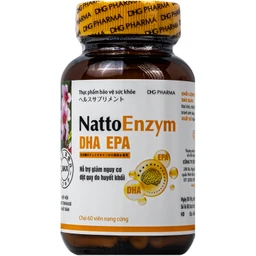 Viên uống hỗ trợ giảm nguy cơ đột quỵ do huyết khối Nattoenzym dha epa DHG (60 viên) 5