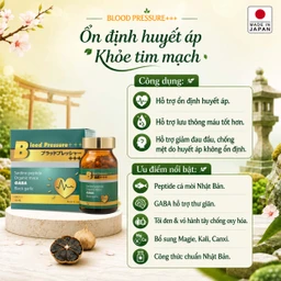 Viên uống hỗ trợ giảm nguy cơ cao huyết áp do mỡ máu cao Blood Pressure+++ Jpanwell (60 viên) 3