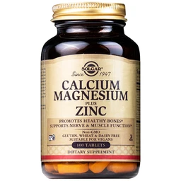 Viên uống hỗ trợ xương khỏe mạnh Calcium Magnesium Plus Zinc Solgar (100 viên) 1