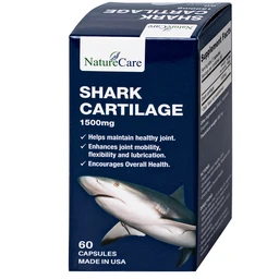 Viên uống hỗ trợ bôi trơn khớp, duy trì sức khỏe của khớp Shark Cartilage NatureCare (60 viên)
