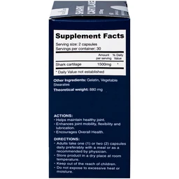 Viên uống hỗ trợ bôi trơn khớp, duy trì sức khỏe của khớp Shark Cartilage NatureCare (60 viên)